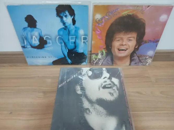 Disco vinil Mick Jagger Gary Glitter e Rocky