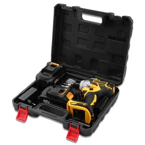 Chave de Impacto Profissional 48V,Alto Torque420N.M - Design Ergonômico, 02 Bateria Lítio