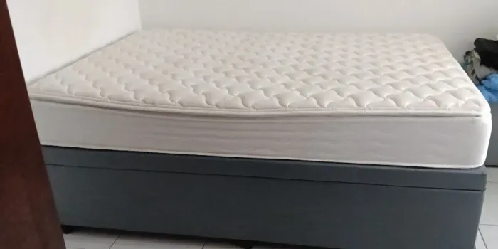 cama box de casal com bau