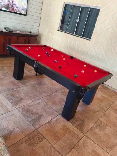 Mesa de Sinuca com pedra de ardósia
