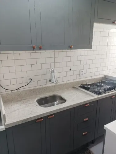 Bancada de Cozinha Granito Branco Itaúnas 