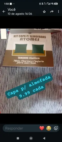 Capa almofadas