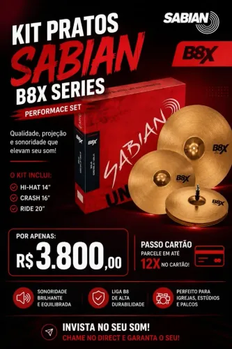 Set de Prato de bateria sabian B8X