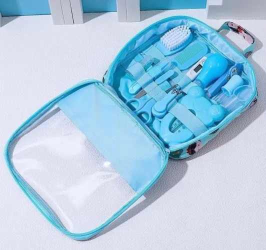 Kit higiene de bebê cor azul 
