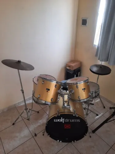 Instrumento Bateria Musical Completa Wolfdrums