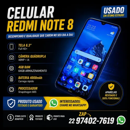 Celular redimi note 8 