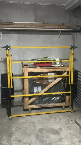 Elevador gangorra + compressor de ar 150L