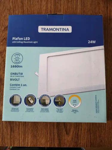 Painel LED embutir