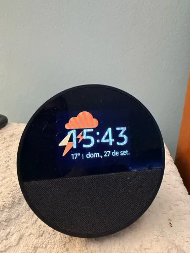 Echo Spot Alexa. Funcionando