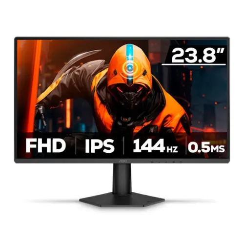 Monitor Gamer AOC Agon 24", FHD, 144Hz, 0.3ms, IPS, HDR, Novo, Lacrado