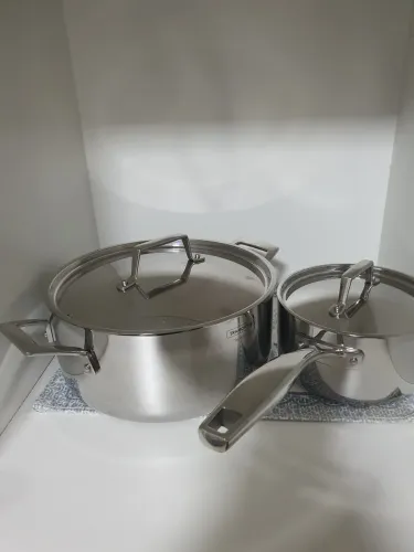 Duas panelas Tramontina Grano (Aço inox corpo triplo)