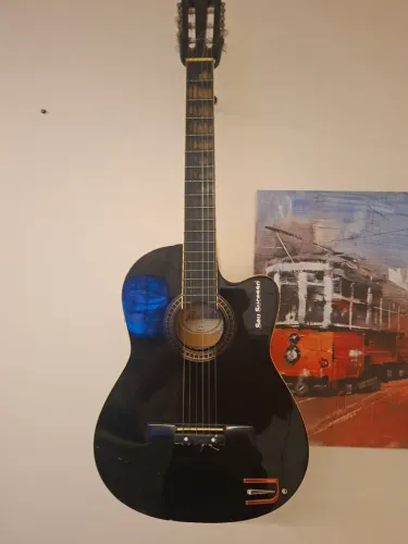 Violão Memphis elétrico preto