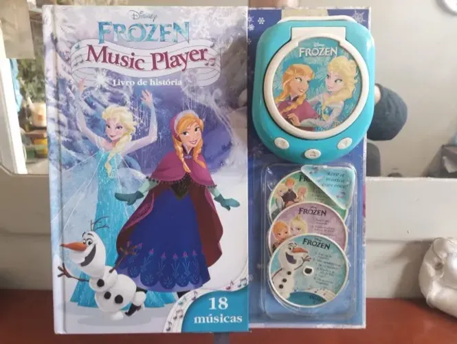 Conjunto Frozen, Livro, Discos, e Tocador