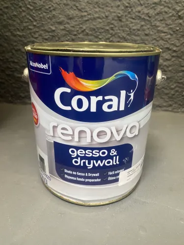 Tinta coral para gesso e drywall cor branca mais que meia lata