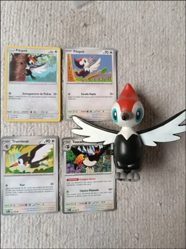 Colecionável Pikipek - McDonald's 2017 Pokémon Sun & Moon + Cartas Cartas Originais Pokémo