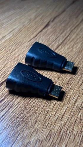 2 Adaptador Mini Hdmi (macho) X Hdmi (fêmea)