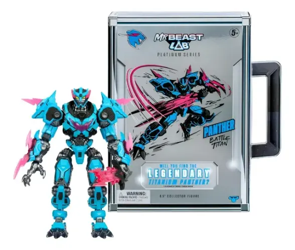 Mrbeast Lab Panther Battle Titan Platinum Series Collector