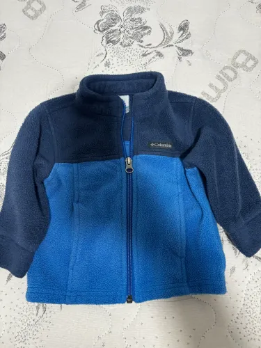 Casaco Columbia Original Bebê 6/12 Meses - Fleece Azul