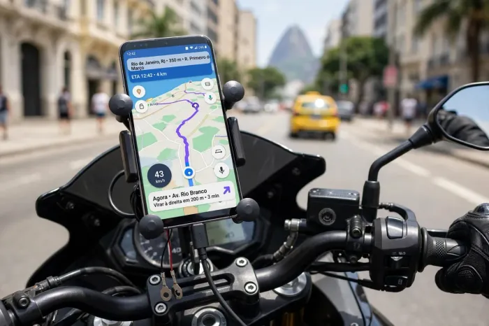 SUPORTE ARTICULADO COM CARREGADOR USB TURBO 