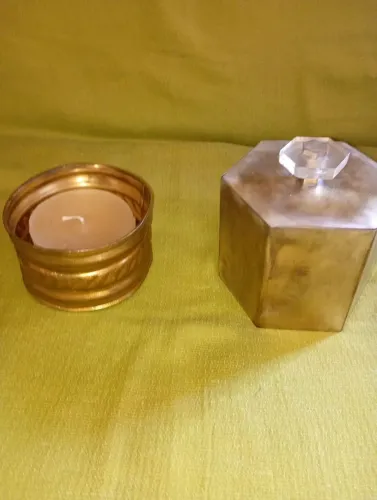 2 Portas Velas de Metal não enferruja tudo perfeito