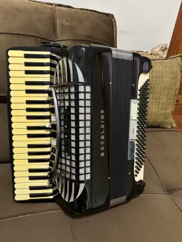 Acordeon Excelsior 120b Duplo Cassoto