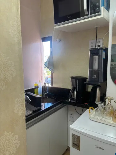 Pia para copa e cozinha pequena | Granito São Gabriel | Armário 100% MDF