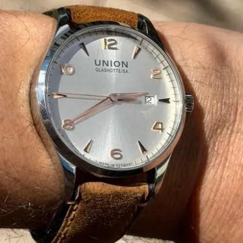 Relógio Alemão Union Glashütte Noramis Date 40mm