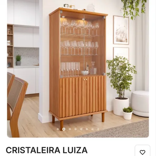 Criastaleira 2 portas com led 100% MDF novo disponível