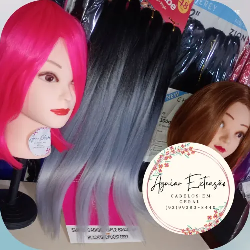 Cabelo cinza Jumbo 