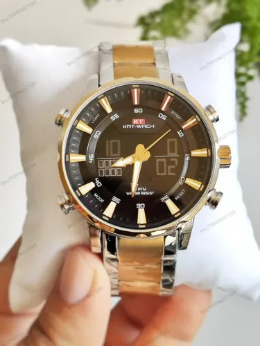 Relógio Masculino Dourado Premium - Novo com Garantia e Caixa