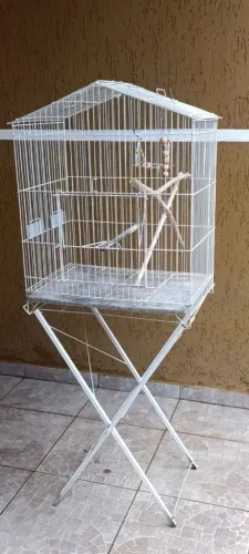 Gaiola para calopsita/papagaio