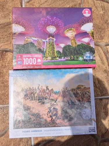 Kit 2 Quebra Cabeça 1000pcs Lacrados