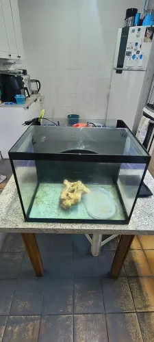 Aquário 27 lts com sump traseiro com bomba de recalque.