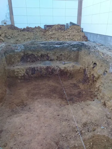 Escavação de fossa, piscina, Diques , Sapatas
