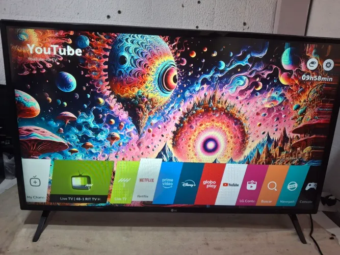 TV LG 43 POLEGADAS SMART COMPLETA PERFEITA COM 3 MESES DE GARANTIA FUNCIONAMENTO 