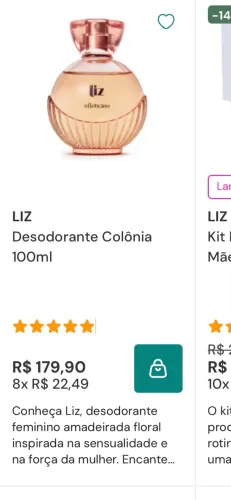 Perfume o boticário LIZ 