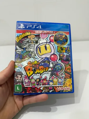 Vendo Super Bomberman  R Ps4 Original - capa molhou e grudou no plástico  