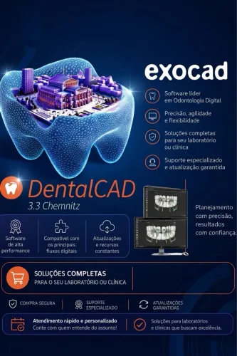 Exocad 3.3 completo + bibliotecas premium + SUPORTE VITALICIO