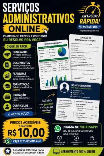 Serviços administrativos 
