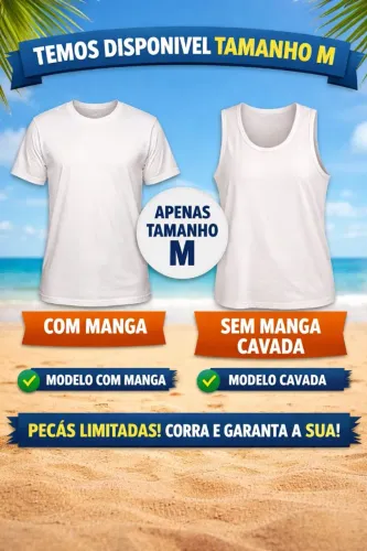 Camisetas brancas de algodão 