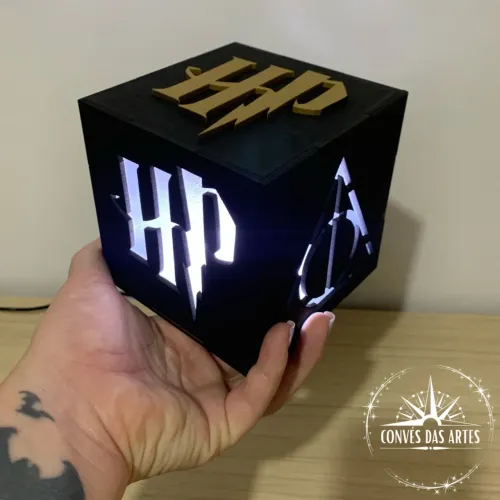 LUMINÁRIA PERSONALIZADA/Harry Potter/HP/Hogwarts/Led/Luminoso/Abajur de mesa/Decoração
