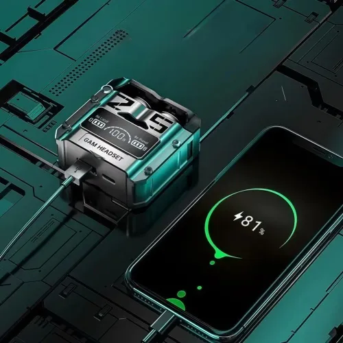 Fone M25 Bluetooth e Carregador Portátil 