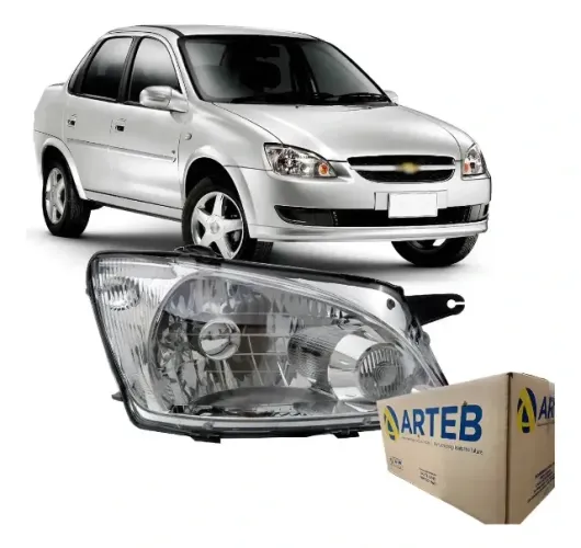 Farol Chevrolet Corsa Classic 2011-2016 Arteb Direito