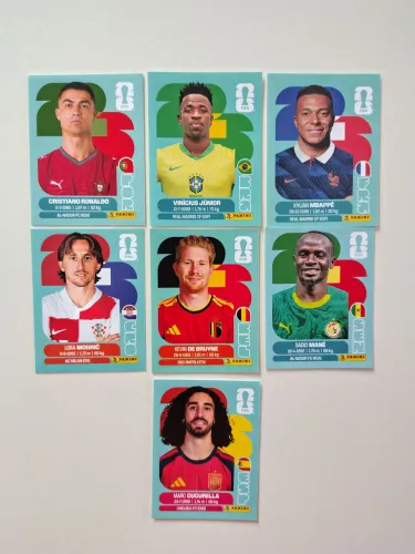 Figurinhas da Copa do Mundo de 2026 - kit com 215 figurinhas