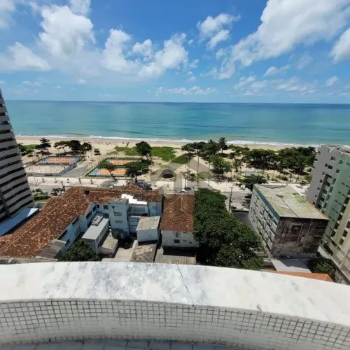 Flat mobiliado de 38m² para alugar ou vender, com 1 quarto, localizado no Pina, Recife - P