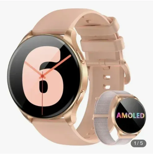 Smartwatch IOWODO W40 na cor Ouro/Ouro Rosa.