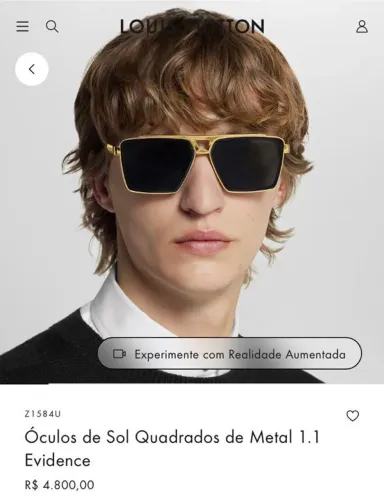 VENDO ÓCULOS ORIGINAL LOUIS VUITTON * ACEITO PROPOSTAS *