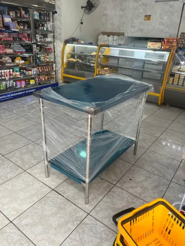 Mesa em inox Med 1.0x60x90