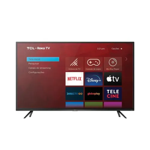 Smart TV 43? Full HD LED TCL Roku TV 43RS520  com defeito, não liga 