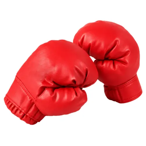 Luva De Boxe Infantil Vermelha Luta Kids Ajustável Treino Crianças